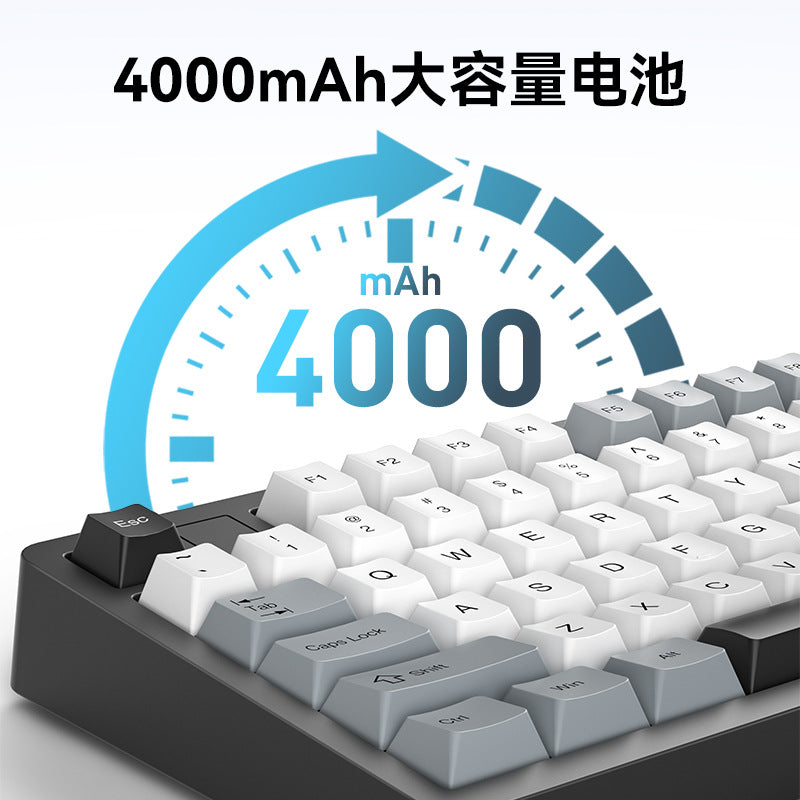 Sanju sg75 mechanical keyboard - rgb, tri-mode wireless (bluetooth), hot-swappable, side-printed, gaming, customizable, illuminated, esports
