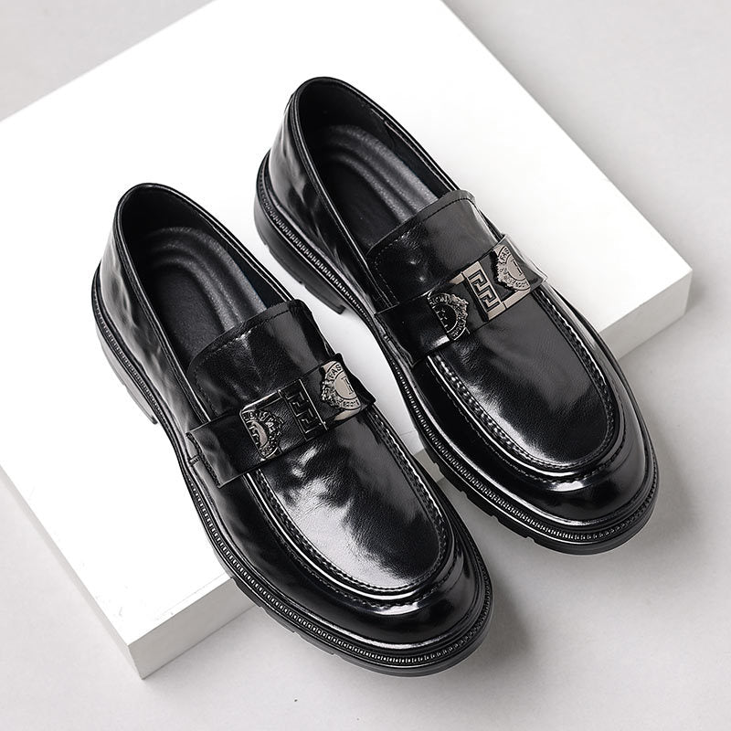 Genuine leather men's leather shoes - soft sole, soft upper, casual shoes, wear-resistant, versatile, trendy, comfortable slip-on loafers
