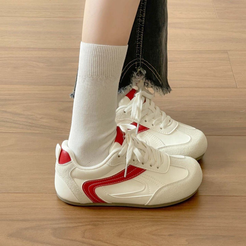 Retro german training shoes women's 2026 new arrival springeasiest for matchwhite shoes ins trendy casual sneakers women's shoes