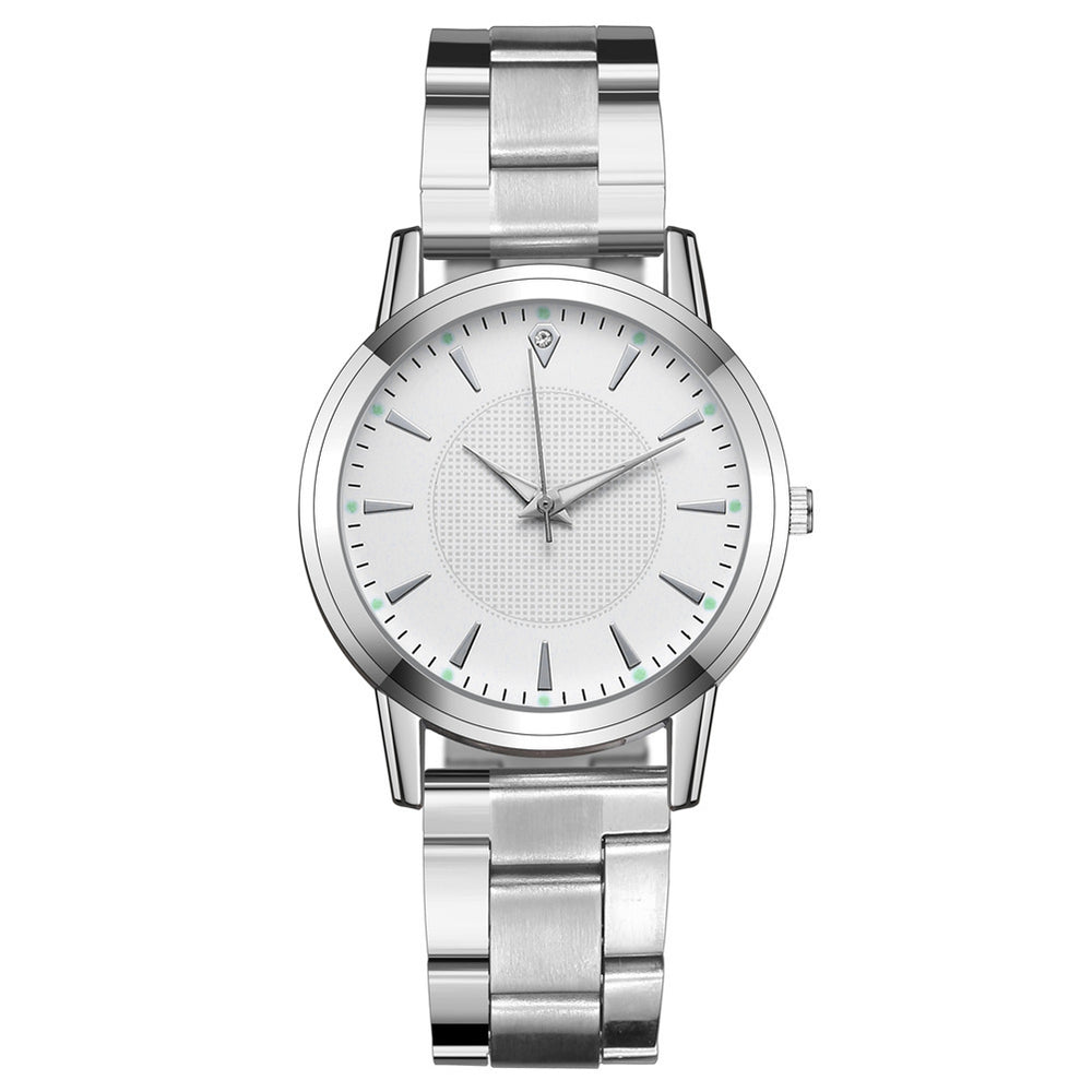 New arrivalcouple watch luminous steel strap watch women's watch men's quartz watch men's watch manufacturer wholesale large dial