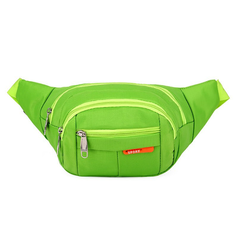 Cross-border fanny pack Men's outdoor sports Mountaineering Men's breast bag Canvas mobile phone bag Construction site work cashier messenger bag
