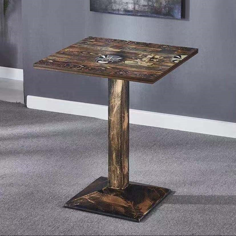 Economical dining table, restaurant stool, hot pot restaurant back chair, fast food table, chair, table and chair suit combination horn chair