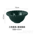 Insfrench creative pearl edge bowl, plate and dish tableware combination restaurant for home dessert oatmeal rice bowl suit