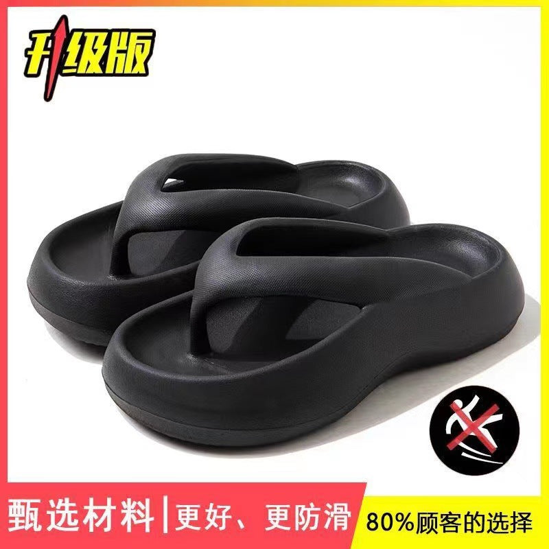 Eva flip-flops new arrival summer popular shit-feeling casualthick sole bath beach flip-flops women's outwear