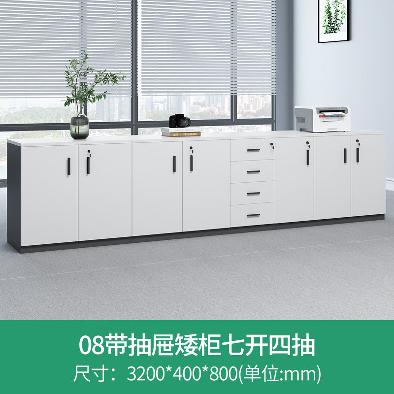 Office tea cabinet low cabinet file cabinet office partition side cabinet locker locker printer placement cabinet