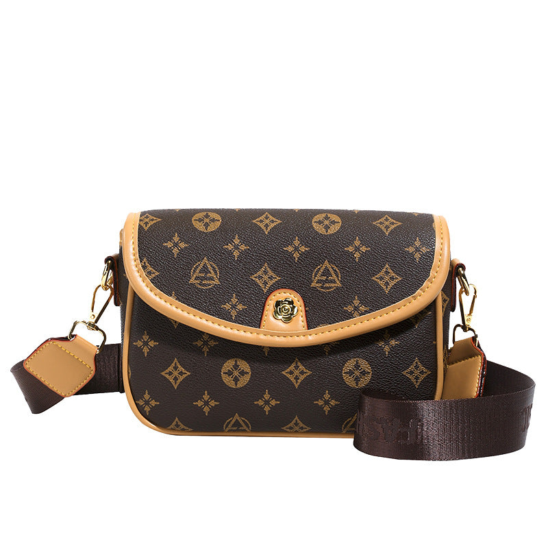 shoulder bag for women, 2025 new arrival, elegant and versatile, fashionable casual crossbody bag, european and american style, classic monogram small square bag