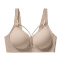 foreign trade large size jelly glue wire-free intimates leopard print soft support push-up large size seamless bra