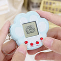 cartoon cat paw game console toy - cute & creative mini electronic pet machine keychain charm for kids