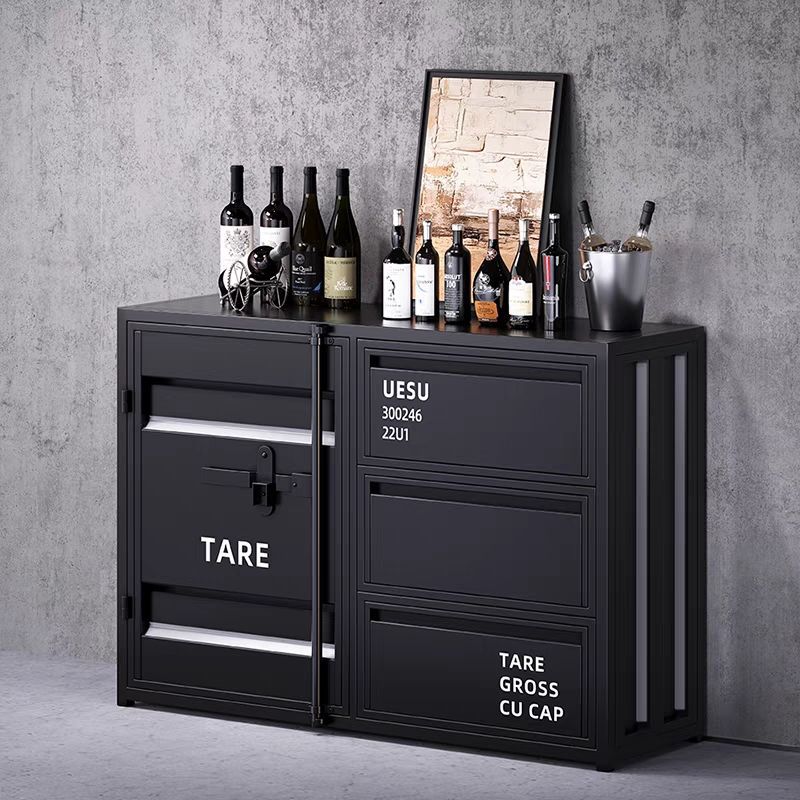 Iron storage cabinet industrial style sideboard tea cabinet locker restaurant storage multifunctional cupboard dining cabinet