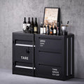 Iron storage cabinet industrial style sideboard tea cabinet locker restaurant storage multifunctional cupboard dining cabinet