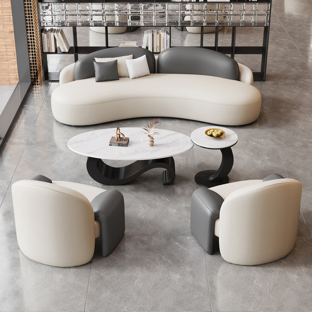 Hotel lobby, vip lounge, reception area, waiting area, curved sofa for sales offices and negotiation rooms