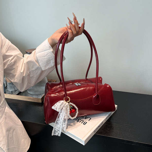 Wholesale Cross-border Trend Portable Small Square Bag Women's Bag 2025 Summer New Light Luxury Foreign Style Shoulder Bag Commuter Underarm Bag