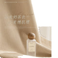 Chenille curtains - full blackout, pine needle velvet, new milk tea color, bedroom living room thickened sunshade, light luxury modern minimalist style