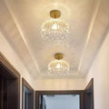 Luxury crystal entryway chandelier - french art style for hallway, corridor, balcony, and ambiance enhancement