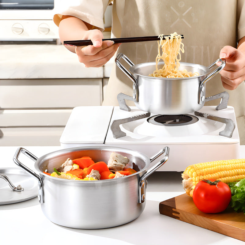 thickened suit pot 5-piece set aluminum pot 16-24cm african pot stove neutral large capacity flat bottom soup pot