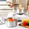 thickened suit pot 5-piece set aluminum pot 16-24cm african pot stove neutral large capacity flat bottom soup pot