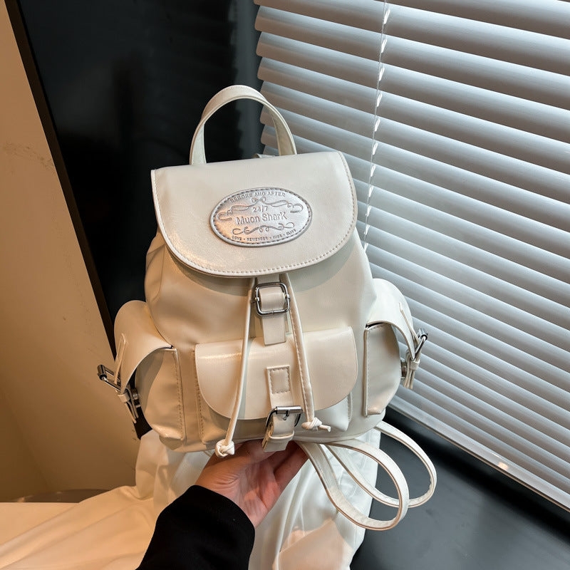 Cross-border Korean version backpack women's 2025 new fashion college style backpack versatile large-capacity casual backpack