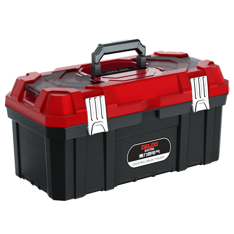 Delixi Electric Toolbox Multifunctional Portable Electrical Box Vehicle Thickened Multi-layer Storage Box Large Capacity