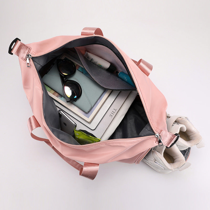 Fitness bag wholesale, large capacity portable sports swimming yoga short trip bag women's messenger bag boarding bag