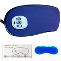 Usb rechargeable hot & cold eye mask - eye massager, eye care device, vibration massage, ice pack, sleep eye massager