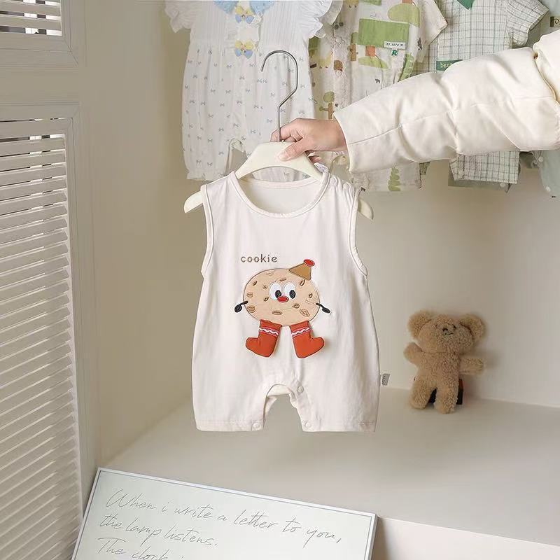 Outwear baby sleeveless jumpsuit baby summer wear outwear super cute korean style casualloose romper jumpsuit