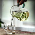 Thickened crescent fair cup heat-resistant classy glass tea dispenser with tea drain public cup green tea special kung fu tea set