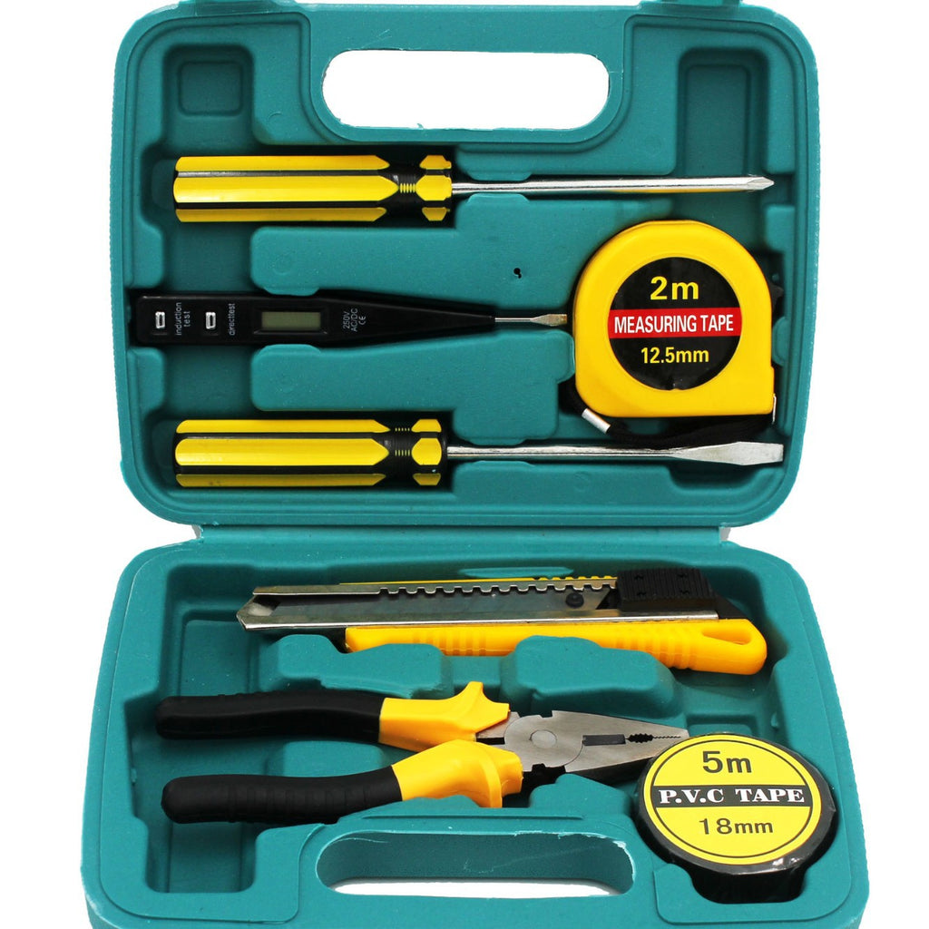 Deep Dig Combination Toolbox Set 8-piece 8008E Portable Hardware Toolbox Gift Tools Factory Direct Sales