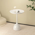 Casual side table small apartment iron art small round table cream style sofa side small coffee table bedside iron art coffee table corner table