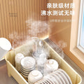 Bowl and chopsticks storage box, dish storage rack, kitchen for home multifunctional drain rack with lid, cupboard storage box