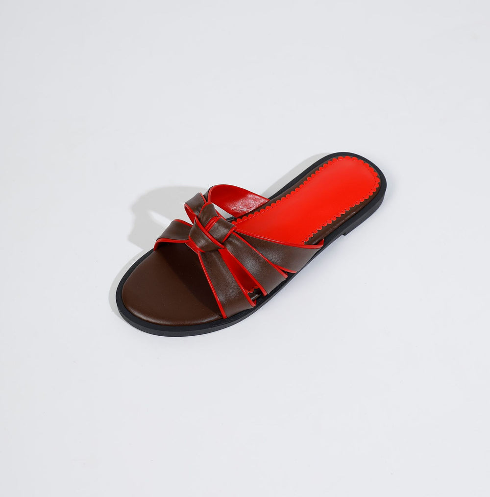 2025 yitao new women's summer anti-slip low heel flat shoes - round toe color block design