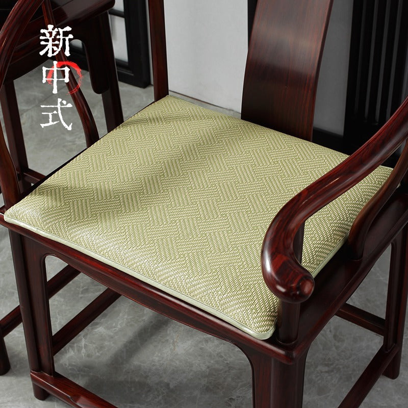 Summer cold rattan seat cushion solid wood armchair mat seat cushion Chinese mahogany sofa cushion chair cushion wholesale