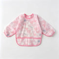 Kidslong sleeveswaterproof smock eating bib infant anti-dirty clothing food supplement apron children's painting waterproof rice pocket