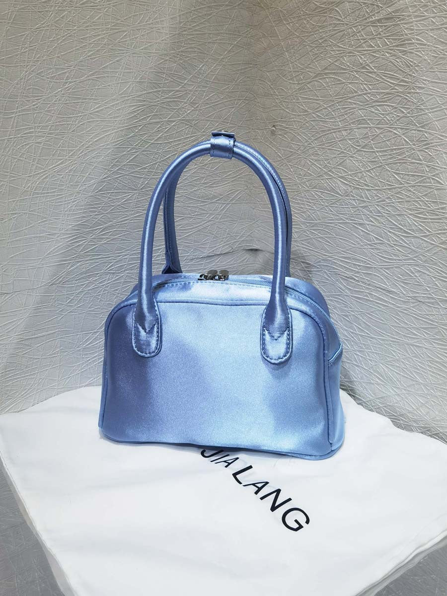 2025 new ballet style bowling bag large capacity nylon Boston handbag niche design handbag women