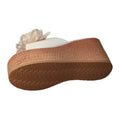 summernew arrivalexport wedge thick bottom slippers women's large size one-shaped flower waterproof platform sandals wholesale