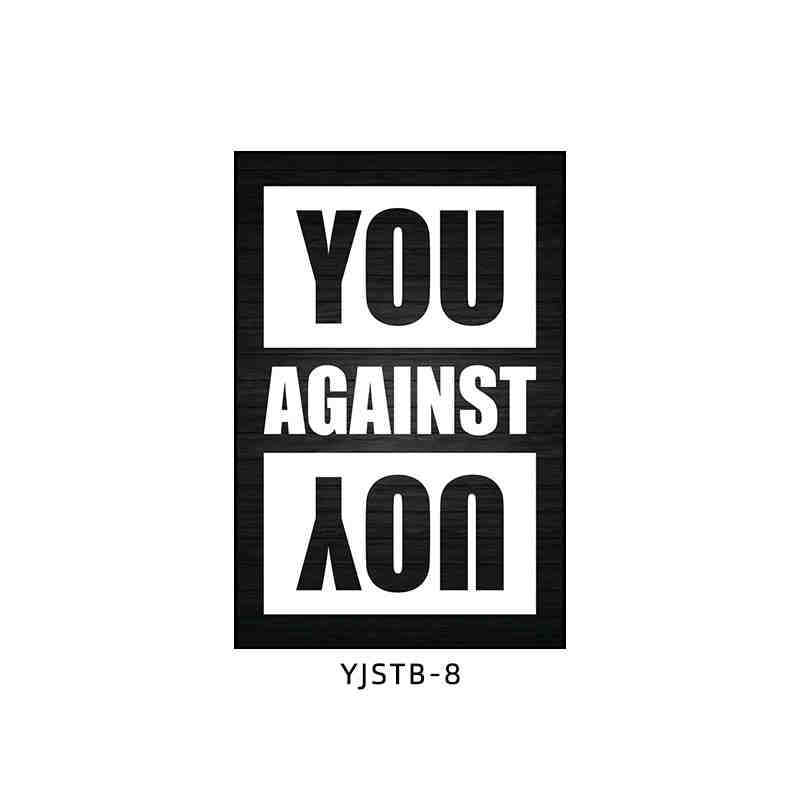 Gym wall decoration painting industrial style black and white sports inspirational poster mural boxing bodybuilding club hanging painting