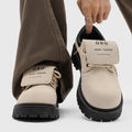 Derby shoes 2026new arrivalspringlow anklebootsmenretroworkwear shoesthick soleincreased breathable suede shoes