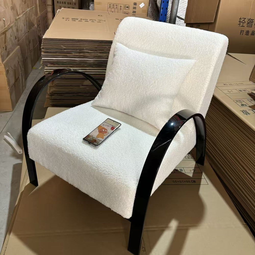B&b medieval style fabric casual chair hotel balcony designer sofa retro lazy back chair