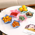 Cute star-shaped fruit and snack plate - perfect for home, living room, coffee table - dried fruit, candy, and fruit storage