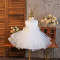 New children's dress - sky blue sleeveless tulle princess dress - export quality summer girl's elegant birthday dress