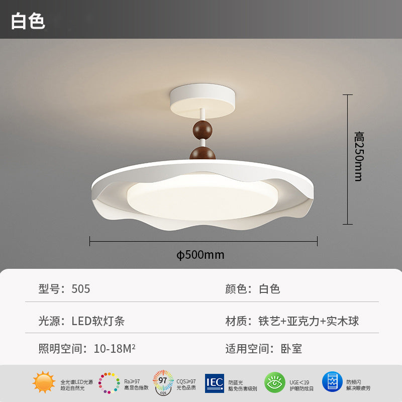 Bedroom ceiling light Nordic modern simple new LED creative personality full spectrum eye protection children's room lighting