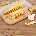 Cyclone potato potato tower skewer spiral slicer bbq potato tower hand slicer vegetable skewer hand potato cutter