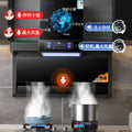 Wholesale high suction range hood for home kitchen top side double suction 7-shaped small free disassembly and washing range hood
