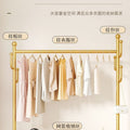 Scandinavian simple clothes drying rack indoor bedroom thickenedmovable floor-standing clothes rack clothes rack floor-standing