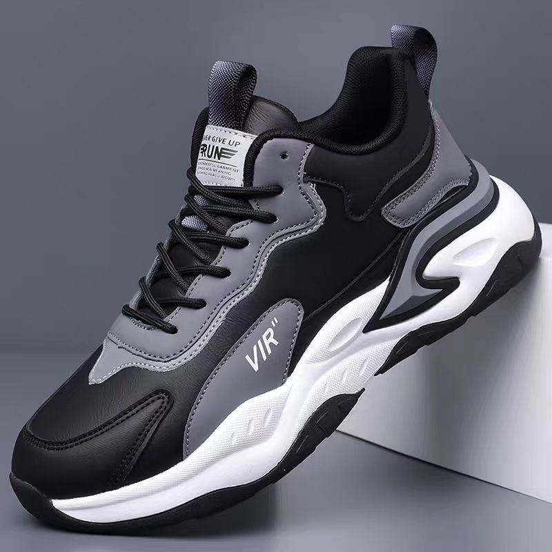 Men's shoes 2025 new spring collection: anti-slip, height-increasing, soft-soled casual running sneakers for teenagers and middle school boys - trendy footwear