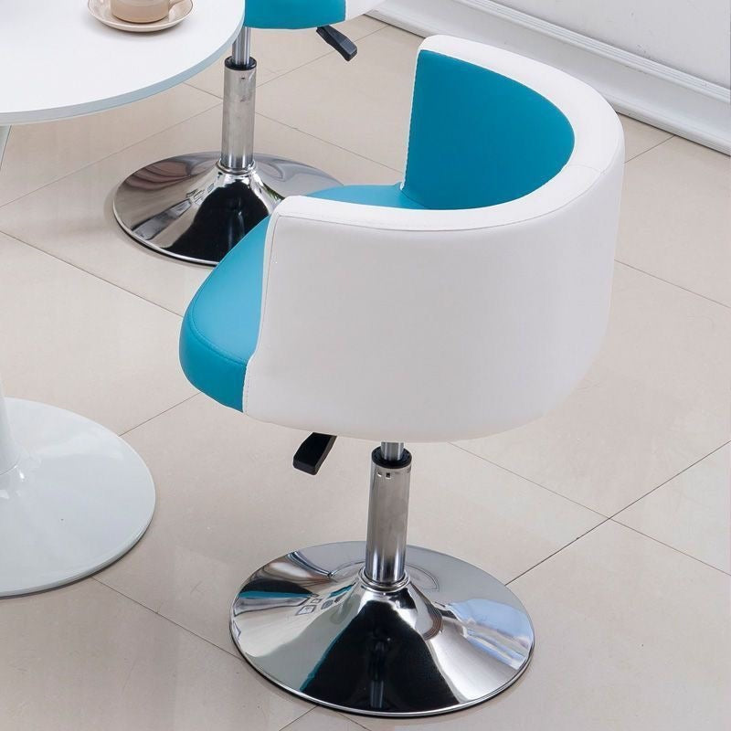 Lift and rotate casual sofa chair modern casual color matching negotiation chair for home bar reception computer chair