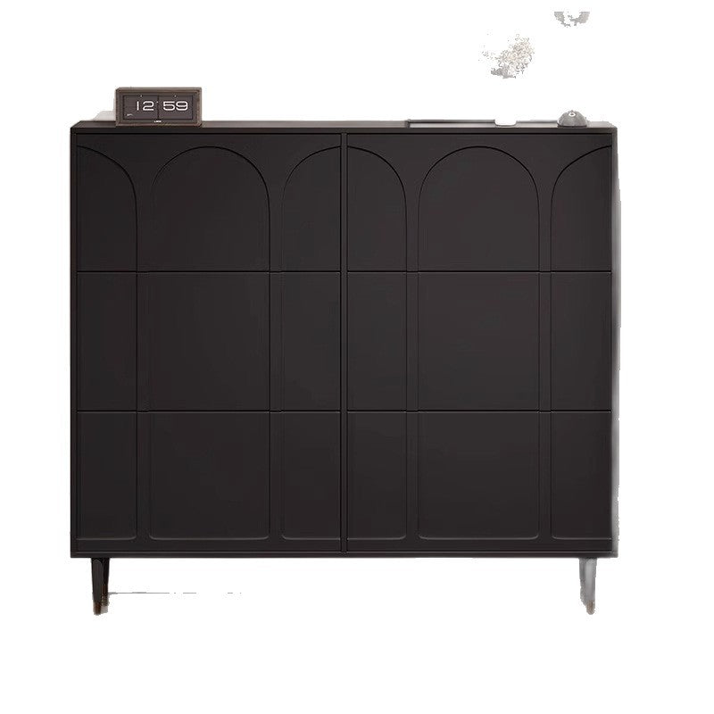 Cream style ultra-thin tipping shoe cabinet for home door small narrow entrance multi-layer entrance cabinet new arrival 2025 popular shoe rack
