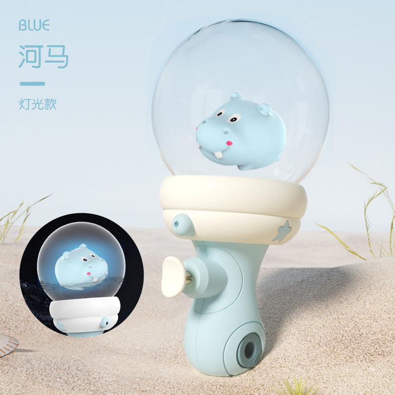 New tiktok-style cartoon water gun for kids - squirt, splash, and water fight fun! perfect for boys and girls, with lights and water features. ideal for street vendors and wholesale