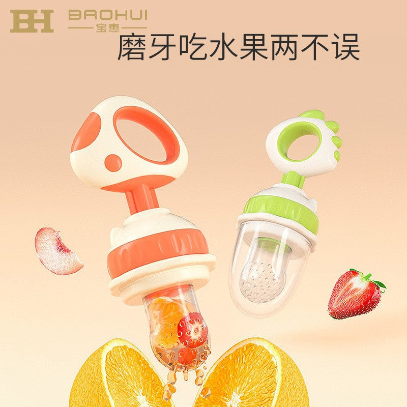New arrival baby juice fruit food supplement teether fruit and vegetable bite bag baby molar stick food supplement tool handy gadget