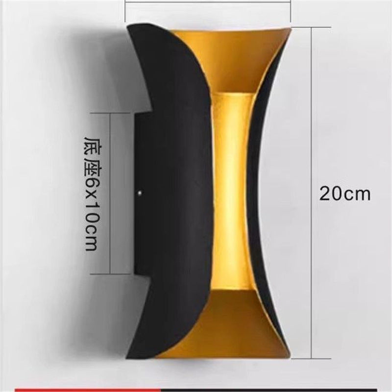 Outdoor waterproof wall lamp - modern minimalist style for bedroom bedside, hallway, outdoor villa courtyard - waterproof, hardwired wall sconce