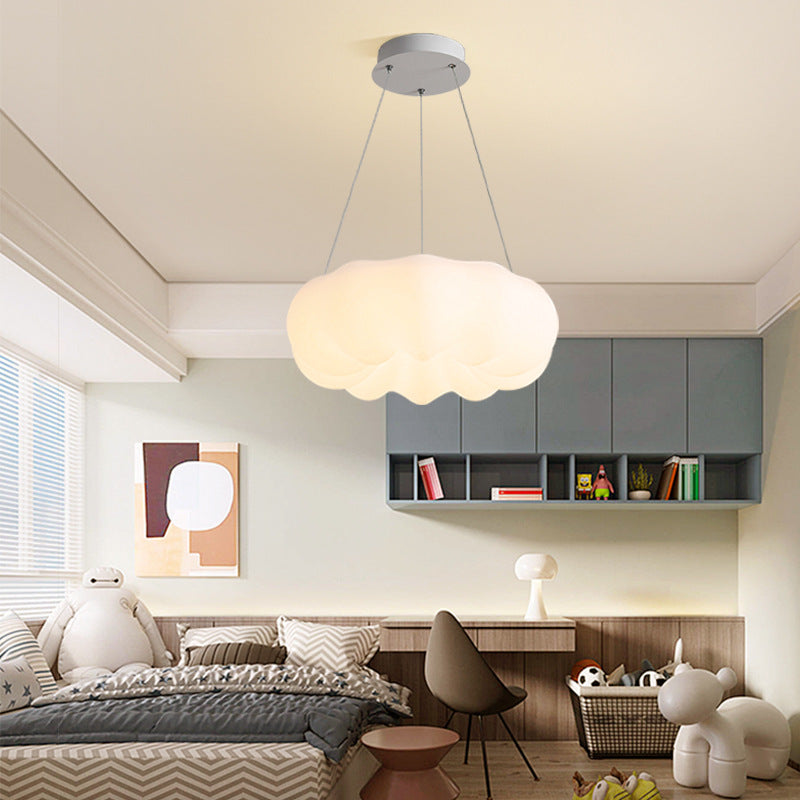 Xiaohongshu chandelier Nordic simple restaurant lighting living room warm and creative Internet celebrity pumpkin lamp master bedroom lighting